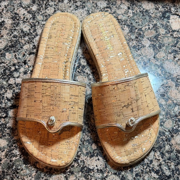 Donald J. Pliner Cork Footbed Sandals 9.5M - Picture 6 of 6